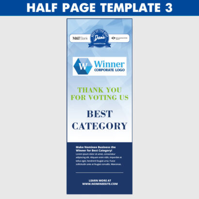 half page winners template 3