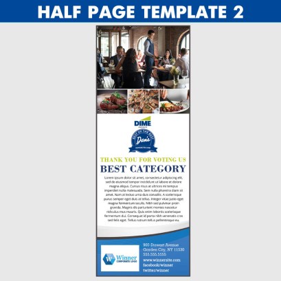 half page template 2
