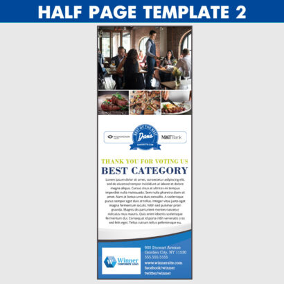 half page template 2