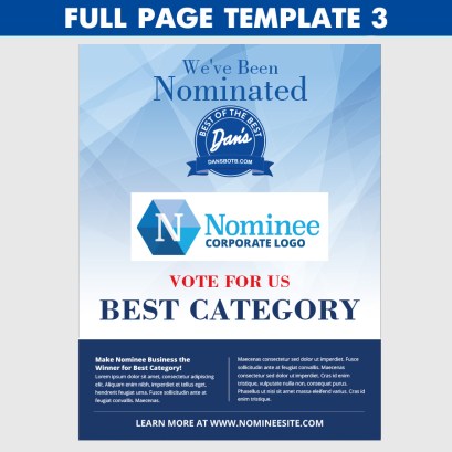 full page ad template 3