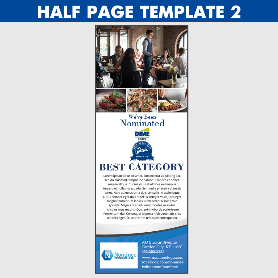 half page template 2